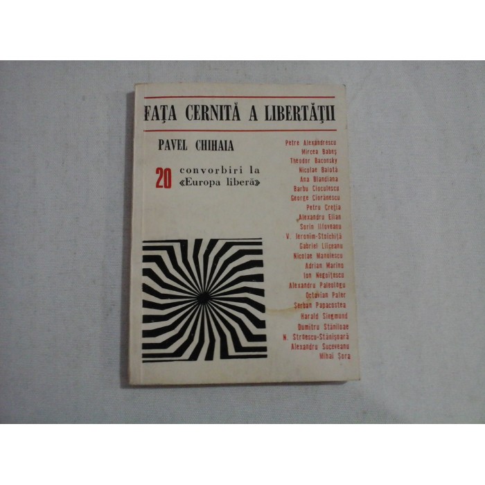     FATA  CERNITA  A  LIBERTATII  -  Pavel  CHIHAIA (dedicatie si autograf) 